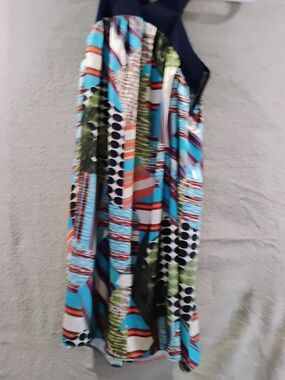 Vibrant Multicolor Patterned Women’s Dress